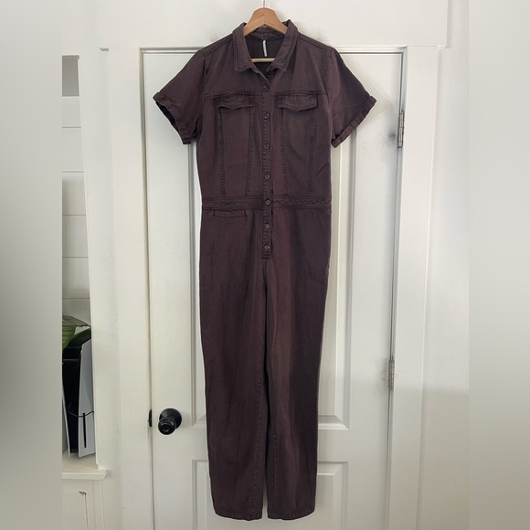 Young Fabulous & Broke Pants - Young Fabulous & Broke Denim Jumpsuit - L